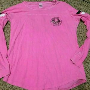VS pink open back longsleeve